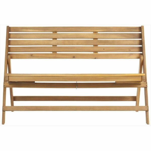 Safavieh Luca Folding Bench Teak Color FOX6705B